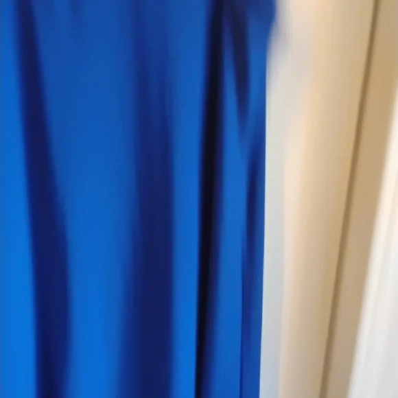 MSK Royal Blue Sleeveless Dress with Gold Ring Detail - Size Large - Picture 7 of 9